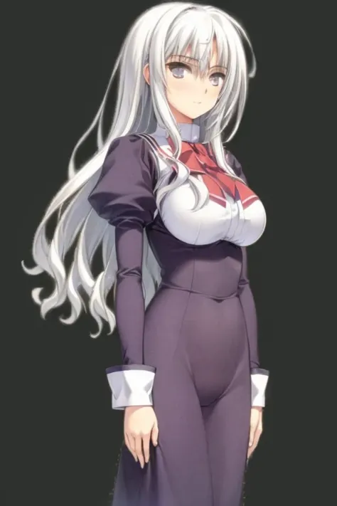 <lora:chihayaV10:0.8>chihaya,kisakinomiya chihaya, purple eyes, long hair, white hair,looking at viewer ,otoko no ko, seio girls' academy school uniform,smile, solo, breasts,long skirt,
(masterpiece:1.3), (best quality:1.3), (ultra-detailed:1.3), (illustration), floating, (detailed light), (cinematic lighting:1.2),