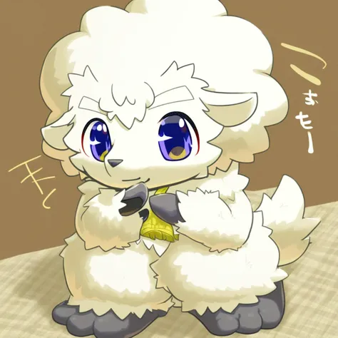 furry, anthro, cute, kemono, male focus, solo, sheep