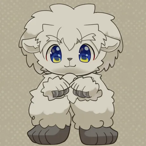 furry, anthro, cute, kemono, male focus, solo, sheep