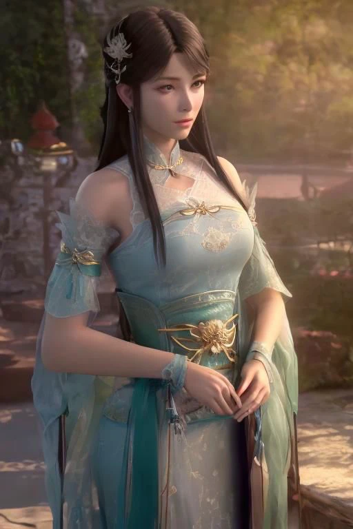 best quality,masterpiece,highres,1girl,blush,(seductive smile:0.8),star-shaped pupils,china hanfu,hair ornament,necklace,jewelry,Beautiful face,upon_body,tyndall effect,photorealistic,dark studio,rim lighting,two tone lighting,(high detailed skin:1.2),8k uhd,dslr,soft lighting,high quality,volumetric lighting,candid,Photograph,high resolution,4k,8k,Bokeh,<lora:xuner:0.5>,xuner,