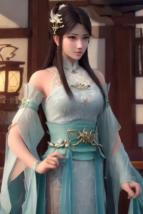 best quality,masterpiece,highres,1girl,blush,(seductive smile:0.8),star-shaped pupils,china hanfu,hair ornament,necklace,jewelry,Beautiful face,upon_body,tyndall effect,photorealistic,dark studio,rim lighting,two tone lighting,(high detailed skin:1.2),8k uhd,dslr,soft lighting,high quality,volumetric lighting,candid,Photograph,high resolution,4k,8k,Bokeh,<lora:xuner:0.5>,xuner,