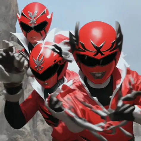 a photo, red power ranger (superrangers style:1) <lora:djzSuperRangersV15-lycoris:0.8>