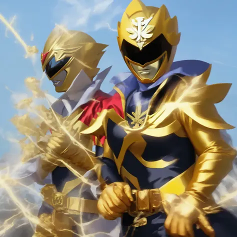 a photo, gold power ranger (superrangers style:1) <lora:djzSuperRangersV15-lycoris:0.8>