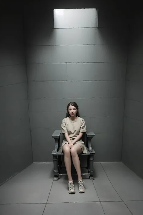 <lora:prison:0.7>, prison,1girl,sitting on the throne