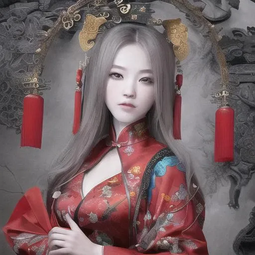 <lora:ç¼å¨-000006:1>,stylish and artist,beautiful not enchanting,China,