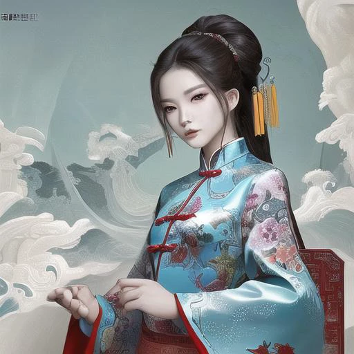 <lora:ç¼å¨-000006:1>,stylish and artist,beautiful not enchanting,China,fashion model,