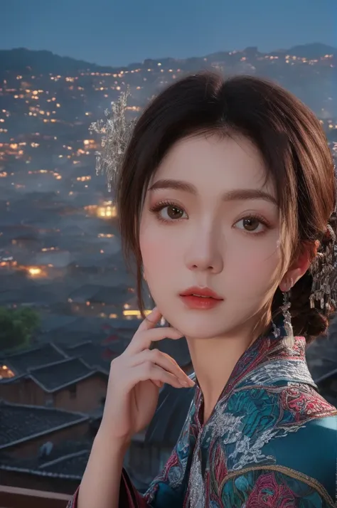 1girl,city night,(raw photo:1.2),(photorealistic:1.4),beautiful detailed girl,extremely detailed eyes and face,beautiful detailed eyes,absurdres,incredibly absurdres,huge filesize,ultra-detailed,highres,extremely detailed,best quality,masterpiece,illustration,an extremely delicate and beautiful,extremely detailed,CG,unity,8k wallpaper,Amazing,finely detail,masterpiece,best quality,official art,extremely detailed CG unity 8k wallpaper,light on face,cinematic lighting,<lora:XL_miaolan:1>,upper body,