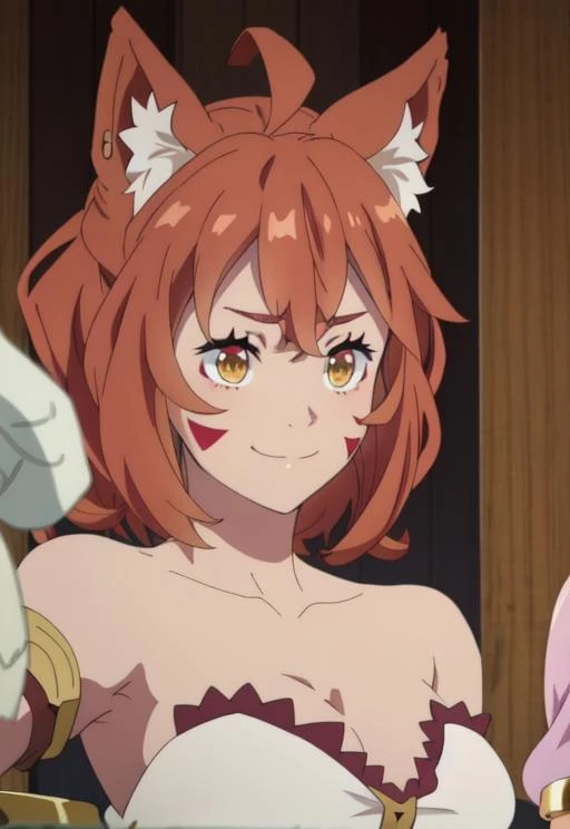 <lora:Farming_Another_World:0.8>, Sena, smirk,(acclaimed, alluring, captivating, exciting, gorgeous, striking:1.3), (ultra realistic, sharp focus:1.3)