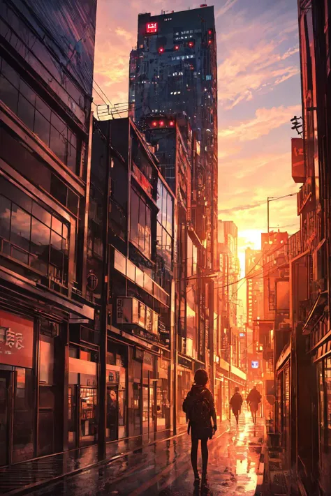 8k , masterpiece, illustrate art, hyper sharpness, high detailed, cgi, anime style, vray, radiosity,
<lora:djzUrbanJapan:0.8>, urbanjapan style,  <lora:JW:0.6>, sunset