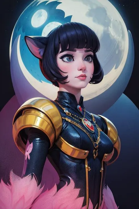 kittenfuturism dreadpunk style, best quality, (realistic:1.3), masterpiece, elaborate spaceship, one girl, hime haircut, [art deco|art nouveau], absurdres, (filigree:0.5), elegant, gothic, vibrant colors, professional, cinematic still <lora:hairdetailer:1>