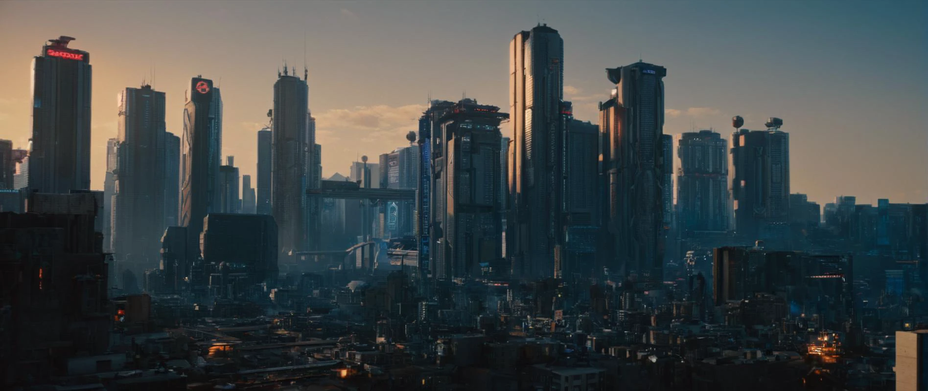 cinematic film still of <lora:perfection style:0.3>
<lora:detailed:0.1>
<lora:Chiaroscuro Lighting Style:0.3>
<lora:cyberpunk style v2:0.9>
<lora:Cyberpunk Style:0.1>
In Cyberpunk city a city with a lot of tall buildings at night,bionic,transhuman,Dystopia,Dystopian,kakotopia,Science fiction,high tech,low life,societal collapse,Artificial,Posthuman,future,futuristic,Artificial intelligence,Cyborg,genetically-enhanced humans,sci-fi,Cyberpunk Style,outdoors,sky,no humans,night,building,scenery,science fiction,city,cityscape,dark,skyscraper,city lights,Cyberpunk Style , science fiction, futuristic setting, detailed background, dramatic light, dramatic shadow light, contrast, cinematic color, cinematic look, filmic, realistic, realism, perfection, perfect, different, cinematic, film, cinematography, artstation, Cyberpunk city style, Cyberpunk style, shallow depth of field, vignette, highly detailed, high budget, bokeh, cinemascope, moody, epic, gorgeous, film grain, grainy