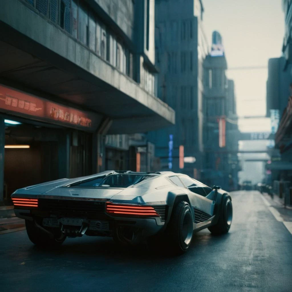 cinematic film still of <lora:perfection style:0.3>
<lora:detailed:0.1>
<lora:Chiaroscuro Lighting Style:0.3>
<lora:cyberpunk style v2:0.9>
<lora:Cyberpunk Style:0.1>
In Cyberpunk city a city street with a car and a bus,bionic,transhuman,Dystopia,Dystopian,kakotopia,Science fiction,high tech,low life,societal collapse,Artificial,Posthuman,future,futuristic,Artificial intelligence,Cyborg,genetically-enhanced humans,sci-fi,Cyberpunk Style,outdoors,no humans,ground vehicle,building,scenery,motor vehicle,city,sign,car,road,vehicle focus,street,truck,Cyberpunk Style , science fiction, futuristic setting, detailed background, dramatic light, dramatic shadow light, contrast, cinematic color, cinematic look, filmic, realistic, realism, perfection, perfect, different, cinematic, film, cinematography, artstation, Cyberpunk city style, Cyberpunk style, shallow depth of field, vignette, highly detailed, high budget, bokeh, cinemascope, moody, epic, gorgeous, film grain, grainy