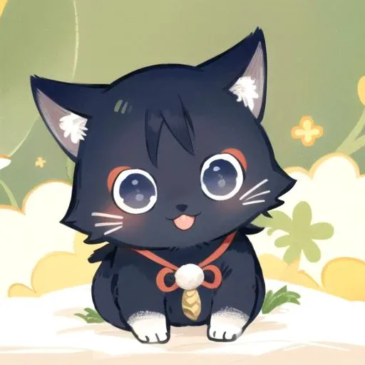 masterpiece, best quality, stylish, <lora:Scaracat:0.8>, kawaii, animal focus, solo, Scaracat, cat, sitting cat, smile, sweet face, small cat, shiny eyes