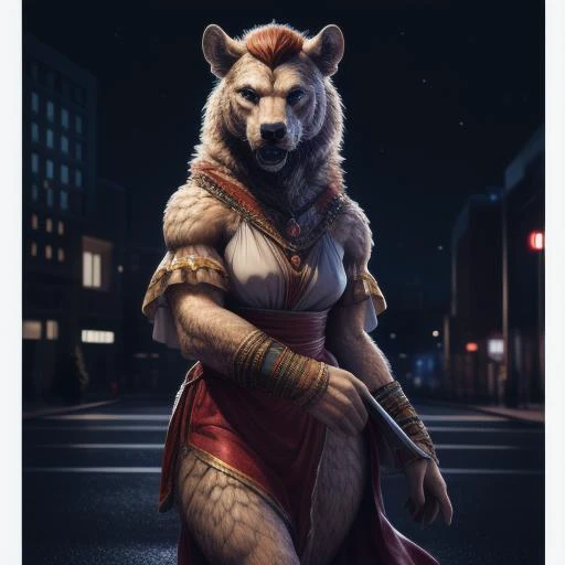 female, standing, outside, city, ambling down the street, night
<lora:RPGGnoll:1> rpggnoll,
<lora:neg4all_bdsqlsz_V3.5:1>, (rule34sfmgirl:0.9),(masterpiece, top quality, best quality, official art, beautiful and aesthetic:1.2),(1girl:0.3),extreme detailed,highest detailed ((ultra-detailed)),(highly detailed CG illustration),((an extremely delicate and beautiful)), full body, Full Body, Full View, , do_me_eyes, no background, black background, white background, athletic, detailed hair, (photorealistic), realistic face, detailed mouth, detailed eyes_and_face, beautiful face, detailed eyes, perfect body , (photorealistic), ((Full body)), ((Full view)), forelighting,