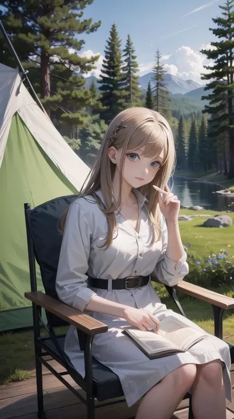 outside, camping, ((best quality)), ((masterpiece)), ( extreme detailed, highest detailed, official art, beautiful and aesthetic:1.2), <lora:loahrenrustyle_noise:1>