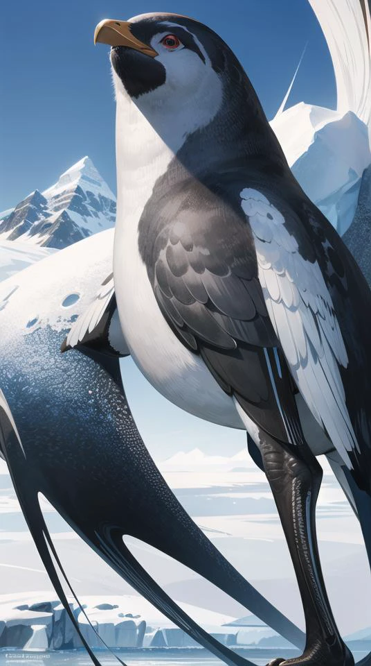 outside, Antarctica ((best quality)), ((masterpiece)), ( extreme detailed, highest detailed, official art, beautiful and aesthetic:1.2), <lora:loahrenrustyle_noise:1>