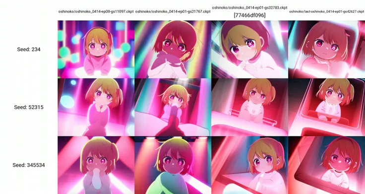 Ruby baby ; aniscreen; 1girl, solo, long sleeves looking at viewer, glowing light