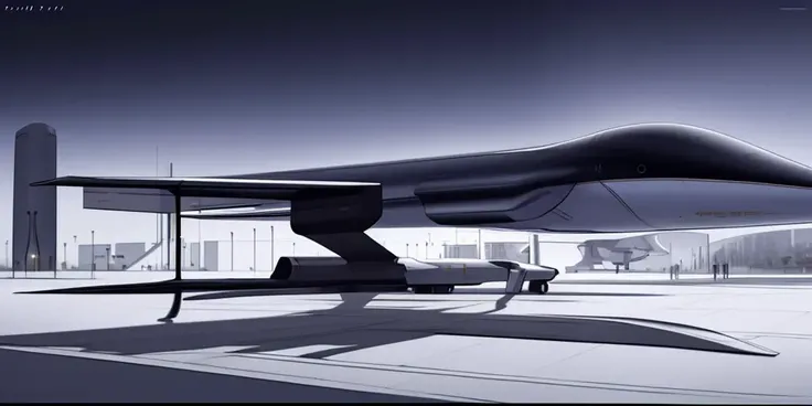 masterpiece, best quality, giant aircraft, science fiction, fgstyle , <lora:FGstyle:0.8>