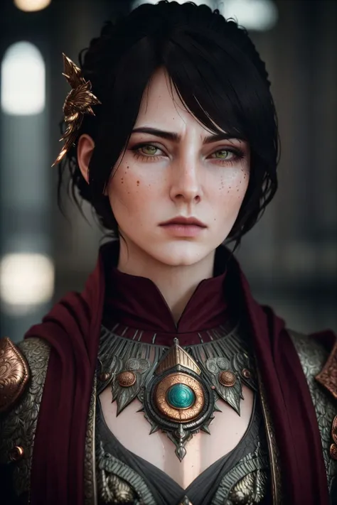 <lora:MorriganDAv2:0.67>, masterpiece, highest quality, RAW, analog style, A stunning portrait of a beautiful woman, wearing mage robes, ((highly detailed skin, skin details)), sharp focus, 8k UHD, DSLR, high quality, film grain, Fujifilm XT3, frowning, intricately details, highly detailed, cluttered and detailed background