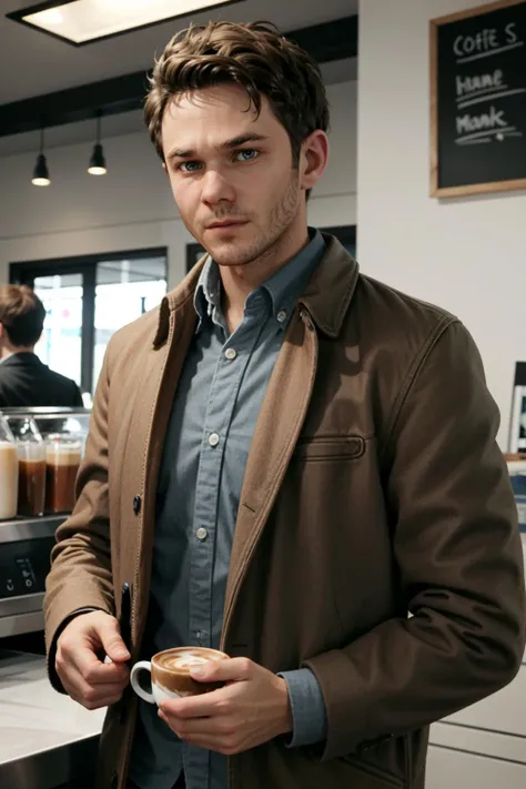 ((masterpiece, best quality))
<lora:QuantumJack:0.8>
QuantumJack, 1boy, solo, looking at viewer, In a bustling coffee shop, casually dressed in stylish streetwear, enjoying a cappuccino
