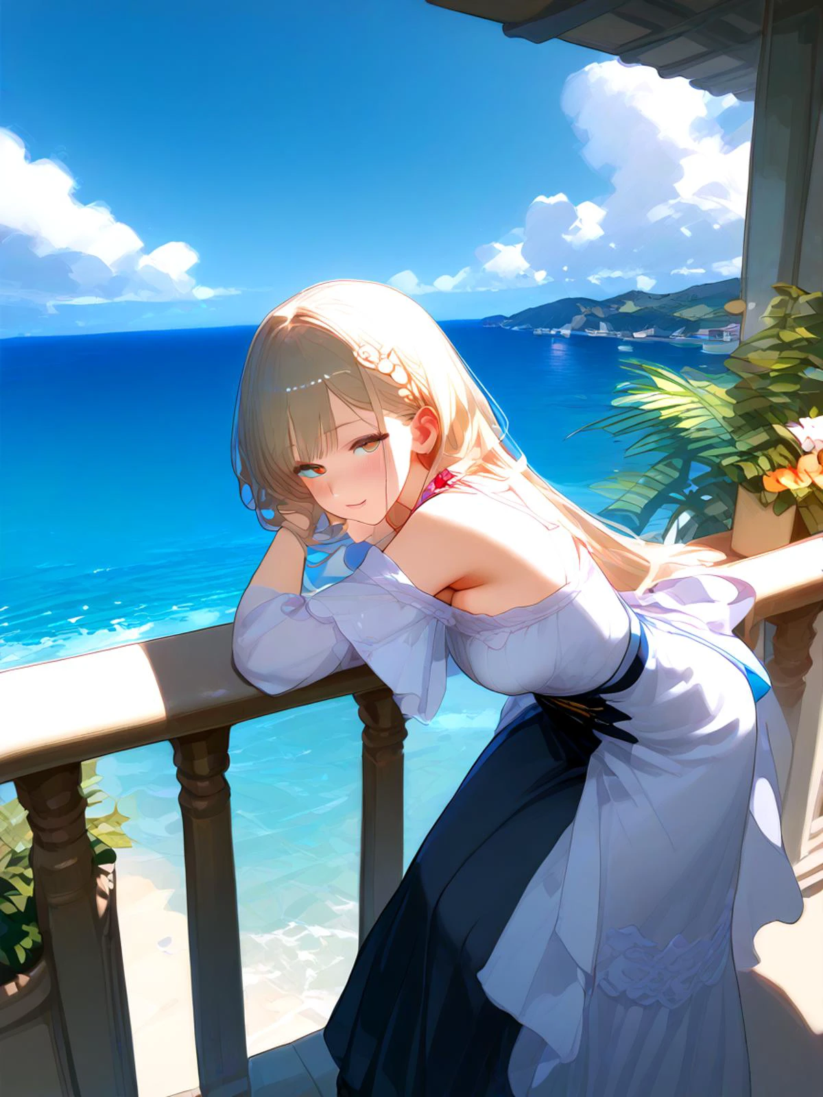 score_9, score_8_up, score_7_up, source_anime, break Ultra detailed, pretty sexy 1girl, 1boy,
Balcony Bend, The woman bends over a balcony railing, with her partner entering from behind, ideal for outdoor settings.,
<lora:detailed_notrigger:1><lora:Expressive_H:1><lora:naipf:0.8>