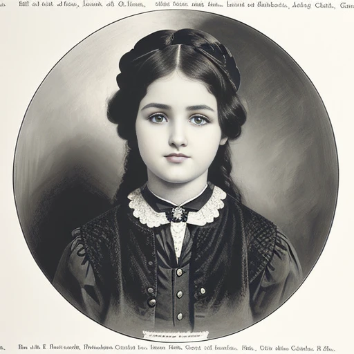 <lora:monograph_v1:0.5> (a detailed drawing of a Irish , portrait :1) , detailed, historic illustration, gothic, magic, hyperrealistic ,8k,europe,(cute), <lora:monochrome :0.5>