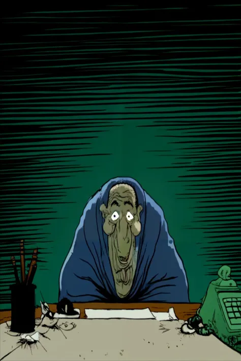 (1oldman), ((portrait)), <lora:The_Maxx_Dream_:1>