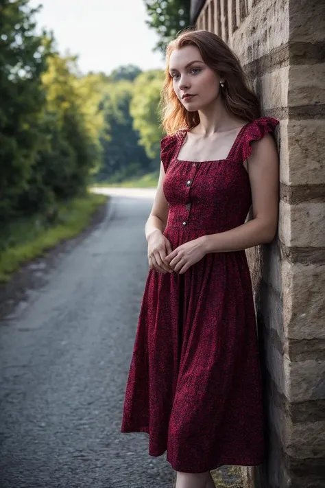 medium shot, realistic photo of testkurwa, a woman, wearing a dress, standing, highly detailed, 8k, photorealistic, perfect lighting <lora:add_detail:0.2>  <lora:testkurwa:0.85>