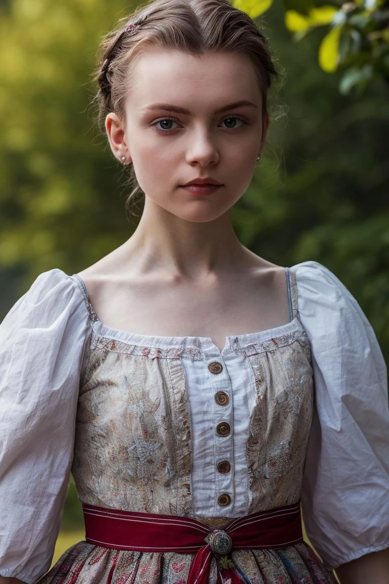 close up, realistic photo of testkurwa, a woman, wearing a dress, standing, highly detailed, 8k, photorealistic, perfect lighting <lora:add_detail:0.2> <lora:testkurwa:0.8>