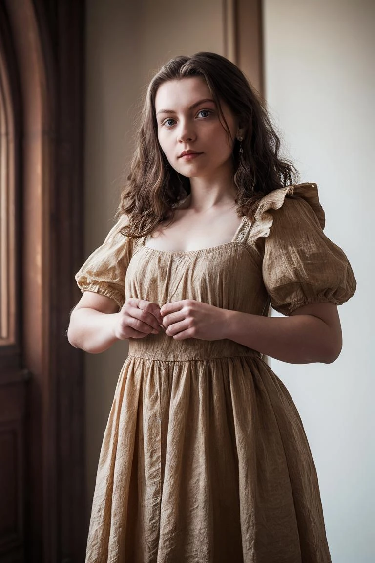 close up, realistic photo of testkurwa, a woman, wearing a dress, standing, highly detailed, 8k, photorealistic, perfect lighting <lora:add_detail:0.2> <lora:testkurwa:0.8>