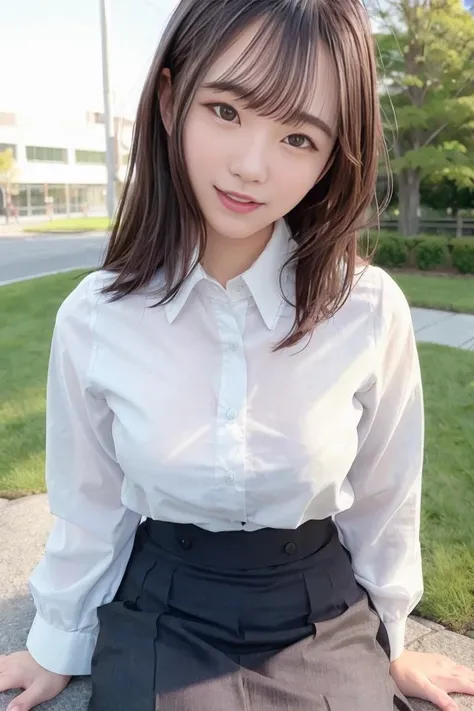 (masterpiece:1.2, top-quality), (realistic, photorealistic:1.4), beautiful illustration, (natural side lighting, movie lighting), nsfw,
looking at viewer, 1 girl, japanese, high school girl, perfect face, cute and symmetrical face, shiny skin,
(long hair:1.5, straight hair:1.4, grey hair), hair between eyes, purple eyes, glowing eyes, big eyes, long eye lasher, (medium breasts), slender,
beautiful hair, beautiful face, beautiful detailed eyes, beautiful clavicle, beautiful body, beautiful chest, beautiful thigh, beautiful legs, beautiful fingers,
((JP , white collared shirts, navy pleated mini skirt)),
(beautiful scenery), evening, (school),, standing, (lovely smile, upper eyes), Beautiful Russian woman、Blonde、Big eyes、Thighs、