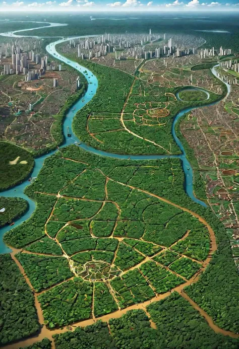 The amazon as a fruitfull city, in the year 1500