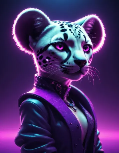 neonpunk style 3d blender render, Renderman, portrait, Peaceful [Koala:Cheetah:4], tilt shift, Overdetailed art, Neogothic Art, Side lighting, anaglyph filter, blended visuals,  <lora:FFusionXL-BASE-v1.FFai.lora:1.69> . cyberpunk, vaporwave, neon, vibes, vibrant, stunningly beautiful, crisp, detailed, sleek, ultramodern, magenta highlights, dark purple shadows, high contrast, cinematic, ultra detailed, intricate, professional