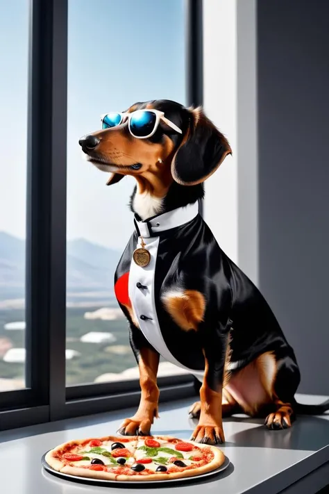 cinematic photo (Ultrarealistic:1.3) <lora:FF.74.copaxTimelessxlSDXL1_v5.lora:0.41> happy dachshund catching a ball, government archive photograph, large horned tail, white cummerbund, vore station borg hound, (bear wearing sunglasses, desert camouflage, dynamic stretching, barry chuckle, trail camera footage, horse is up on it's hindlegs, sheep wearing a suit, buttresses, lizard legs, low quality hybrid, a background, flat one humans, no illustration, simple focus, eating table, pizza, with advert, grey shaded slice, slice on pizza food munching fruit, cheese italian it, flat, pepperoni life, name there pizza, still is food, pie, and of pepperoni, tomato artist also, no humans, food focus, food, simple background, still life a woman wearing glasses looking out of a window, 1girl, solo, glasses, realistic, long hair, brown hair, lips, head out of frame,(Grayscale:1.3),close portrait,(manga:1.3),beautiful,attractive,handsome,trending on ArtStation,DeviantArt contest winner,CGSociety,ultrafine,detailed,studio lighting . 35mm photograph, film, bokeh, professional, 4k, highly detailed
