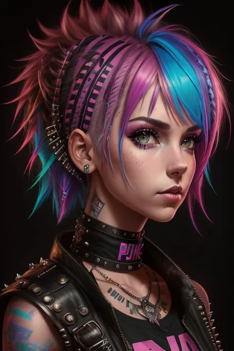 a punk girl portrait,
8k, 4k, raw photo, fantasy, colorful, 
[:DEN_cats_jemima:0.7]