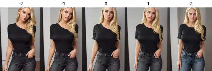simple background, grey background, upper body, black shirt, blonde curly hair, looking at viewer, white woman, standing <lora:lip_slider_v2_000000080:-5>