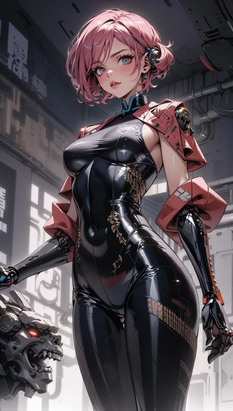 female, woman robot cyborg wearing china dress cyber bodysuit, (latex trousers:1.1),cyberpunk scene,<lora:KisakiChinaDress:0.8> <lora:MG_jijia:0.8>