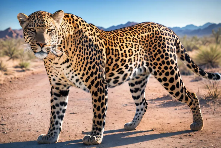 desert landscape (masterpiece, best quality:1.2), ultra-detailed, EdobLeopard leopard walking, (realistic:1.5), <lora:EdobLeopard_v1.0:0.8>