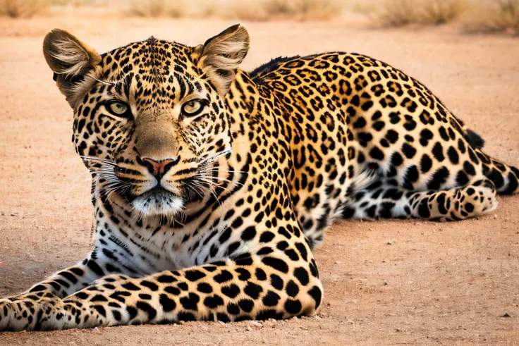 desert landscape (masterpiece, best quality:1.2), ultra-detailed, EdobLeopard leopard laying, (realistic:1.5), <lora:EdobLeopard_v1.0:0.8>