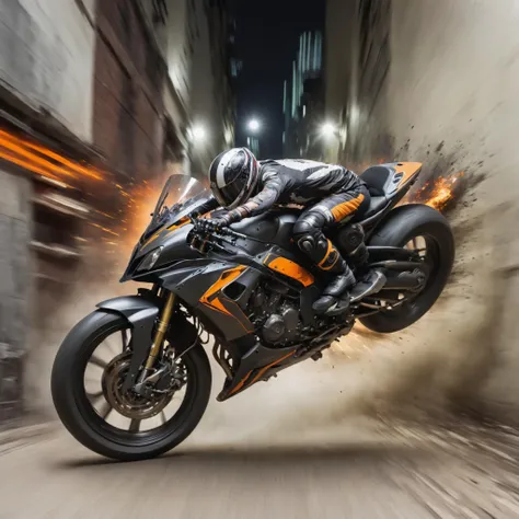 Motion photo of rsmls, too much is not enough, <lora:RussMillsXL:1> , Visible motion blur, dynamic movement, sense of speed or fluid motion, blurred background or subject, kinetic energy