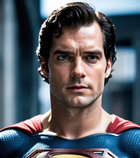 Photo of Henry cavill is superman , superhero, upper body,cinematic, movie, grain movie (2020s), building destroyed , realistic , (8k, RAW photo, best quality, masterpiece:1.2), (realistic, photo-realistic:1.33), best quality, detailed eyes blue, cute,natural lighting, depth of field, film grain, wrinkled skin, sharp, <lora:locon_henry_v1_from_v1_64_32:1> <lora:famousPeople_henryCavill:1>