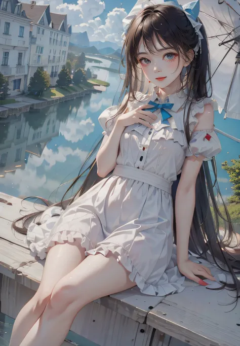 ((masterpiece)),(((bestquality))),((ultra-detailed)),((((fullbody)))),(unhelpless),tear,crying,(((((fallingfromthesky))))),((WeatheringWithYou)),(((fullbody))),(illustration),(1girl),((falling))tear,((facetowardsthesky))(hairflowsupwards)((illustration)),((disheveledhair)),animescreeshot,((frills)),(1girl),bigtopsleeves,floating,beautifuldetailedisky,beautifuldetailedeyes,overexposure,,expressionless,sidebluntbangs,hairsbetweeneyes,ribbons,bowties,buttons,bareshoulders,(((smallbreast))),detailedclothes,blankstare,solo,(8k, best quality, masterpiece:1.2), (realistic, photo-realistic:1.37), ultra-detailed,beautiful detailed sky,night,dating,(nose blush),(smile:1.15),(closed mouth),beautiful detailed eyes, black hair,blue eye,fashi-girl,red lips,makeup,realistic,<lora:fashionGirl_v50:0.5>, <lora:shojovibe_v11:0.4>,PerfectNwsjMajic,<lora:nwsjmajic_11:0.7>