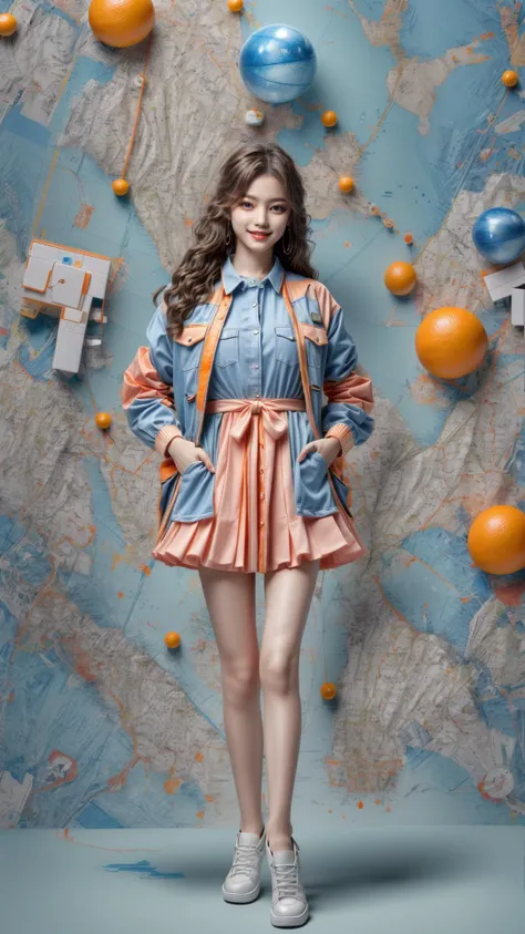 masterpiece, best quality,highres, 1girl, colorfashionstyle, <lora:colorfashionstyle_v1:0.6>, full body, <lora:fashigirl-v5.5-lora-naivae-64dim:0.4>, <lora:add_detail:0.7>, <lora:hairdetailer:0.7>, light smile, orange and blue theme