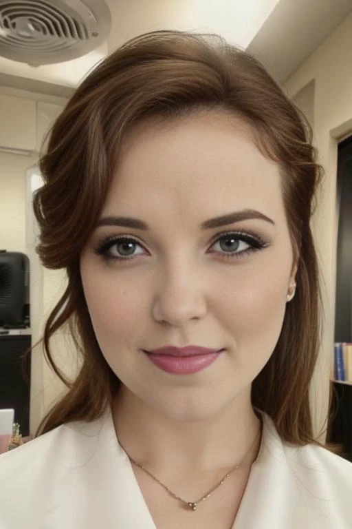close up headshot, Masterpiece, best quality, ((crowded office)), at a ((office)), (*office* crowded with people:1.3), BREAK
1girl, cleavage, (large breasts), 4k, beautiful, looking at viewer, BREAK
business suit with (no undershirt), pencil skirt, ((black pantyhose)), suit coat, BREAK
makeup, earrings, pale skin, fair skin, white skin, BREAK
<lora:ERS:1>
