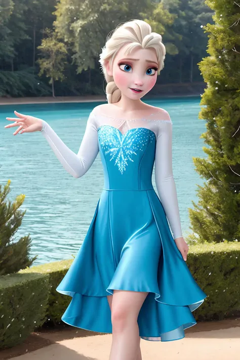 <lora:Elsa_v1:1.0> elsa, sparkling blue dress, upper body