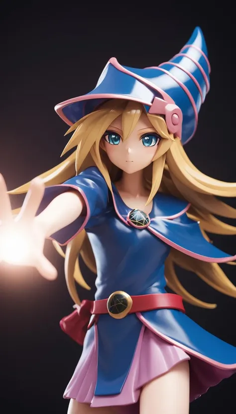 cinematic photo Cinematic scene, hero view, dark magician girl, yu-gi-oh! <lora:dark_magician_girl_xl_v3:1>, action pose, detailed background, masterpiece, best quality, high quality, absurdres . 35mm photograph, film, bokeh, professional, 4k, highly detailed