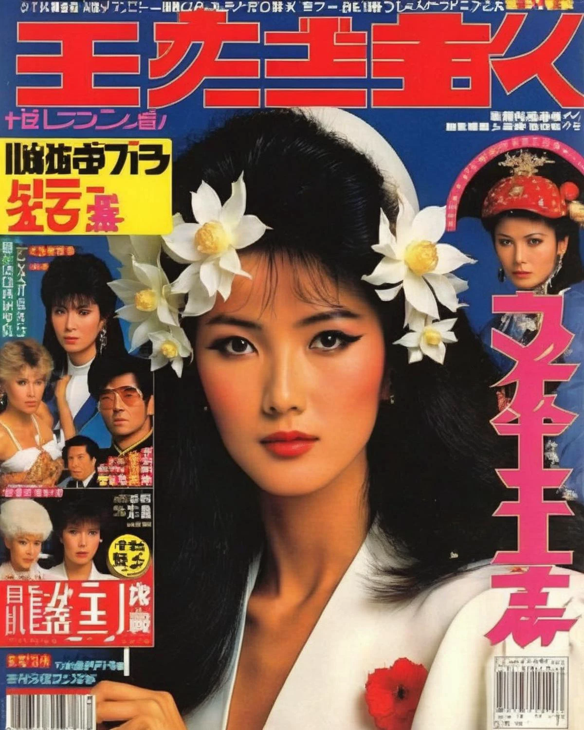 japanese 80s magazine cover , Retro_Magazine , <lora:Retro_Magazine:0.75>