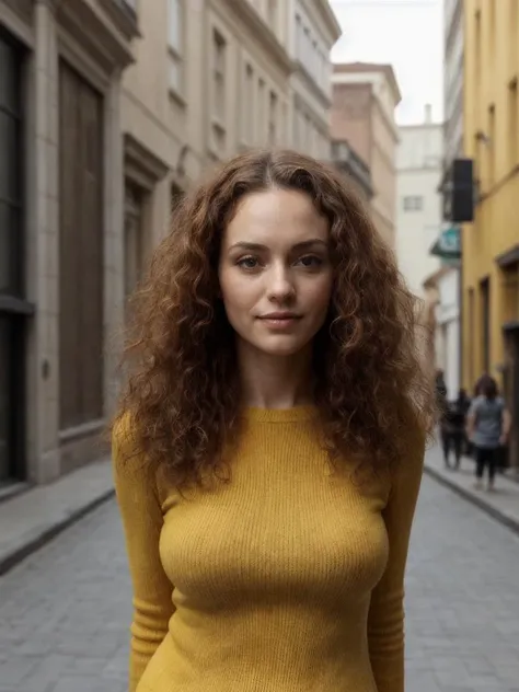 72 a (fully clothed in a crimson and yellow dual colored ordinary street outfit:1.3) 41 year old Nicaraguan buxom attractive gorgeous (alabaster skinned:1.2) obviously adult woman with medium long curly natural blond hair and adult features. her cute asymmetrical face, eyebrows, hair color and body look like a mix of [carice van houten:kimberly williams-paisley:0.5] and [paget brewster:Deborah Ann Woll:0.7] she is photographed from a unusual angle, with a unique composition and in a creative pose looking away from the viewer. [:intricate details:0.3]. skin pores, highly detailed skin, photograph, DSRL, dslr, Fujifilm XT3. best quality, RAW photo, realistic photo. <lora:more_details:0.66> <lora:add_detail:0.22> <lora:epiCRealLife:0.33> <lora:epiCRealismHelper:0.34> <lora:polyhedron_skinny_all:0.38> <lora:real_skin:0.2> <lora:weight_slider_v2:0.03> <lora:breastsizeslideroffset:-0.5>