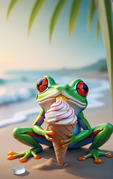 cinematic holiday photo of cute turtle with big glittering eyes, enjoying the tropical beach, drinking a cocktail, 8k, high detail