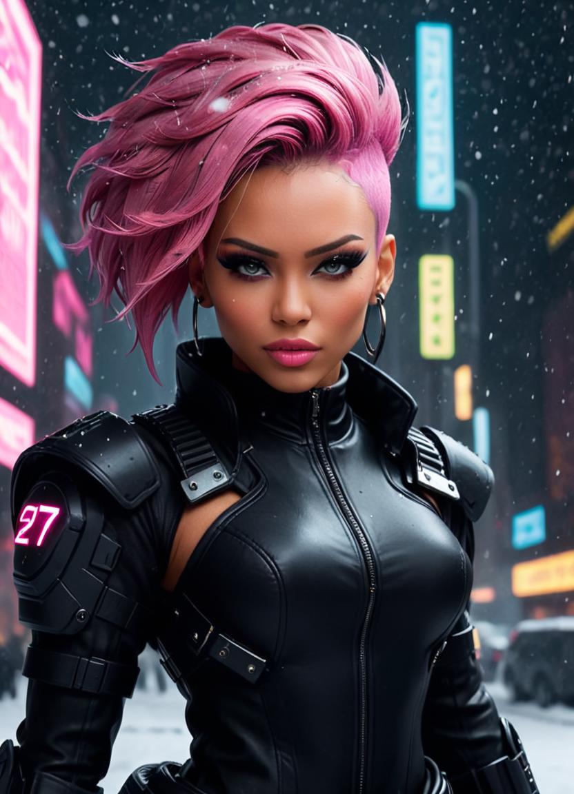 FF Cyberpunk Style Series (+Dataset) FF ♀ Cyber - LyCORIS Lora